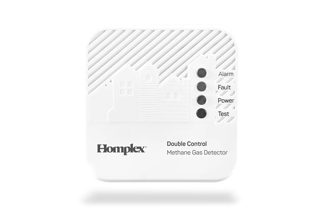 UNIC! Detector de gaz metan cu fir și declanșare dublă 12VDC/230VAC – Homplex HD100 PRO Double Control