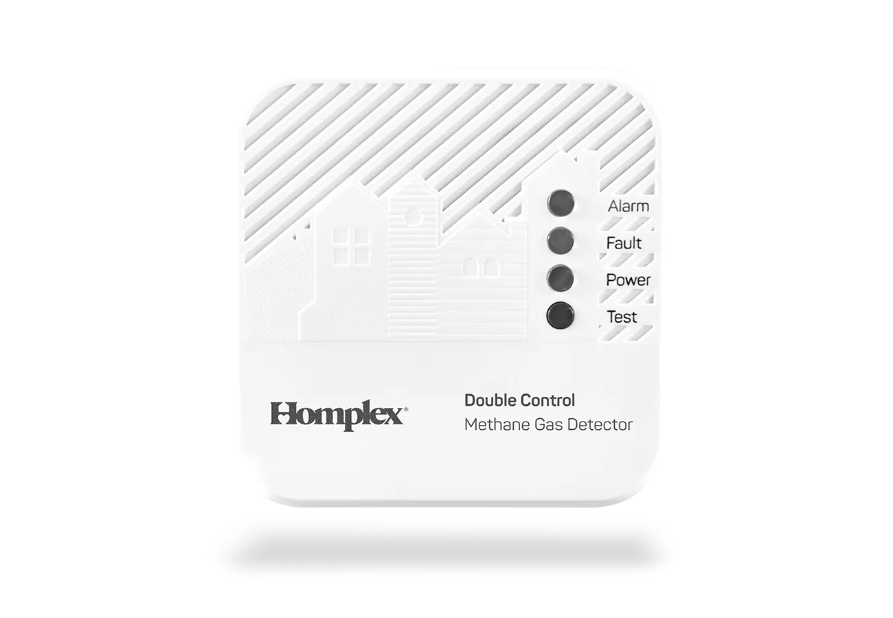 UNIC! Detector de gaz metan cu fir și declanșare dublă 12VDC/230VAC – Homplex HD100 PRO Double Control