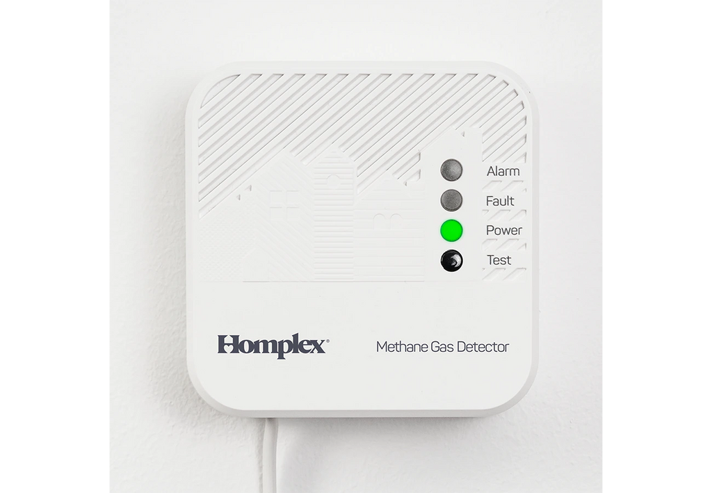 NOU! Detector de gaz metan cu fir și declanșare 230V – Homplex HD100 PRO