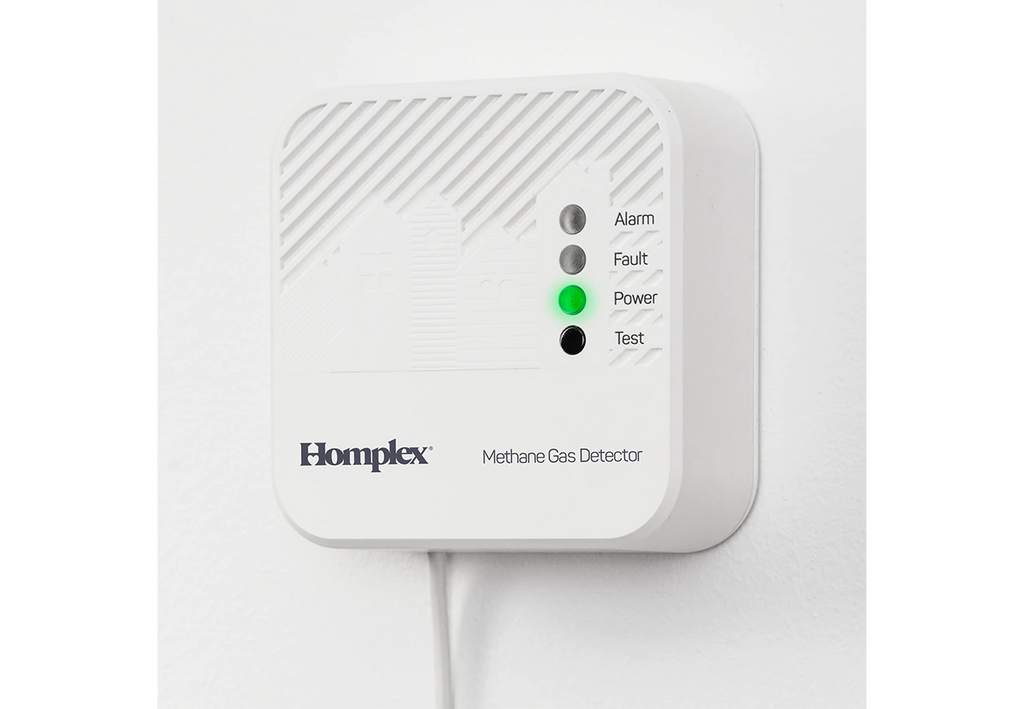 NOU! Detector de gaz metan cu fir și declanșare 230V – Homplex HD100 PRO