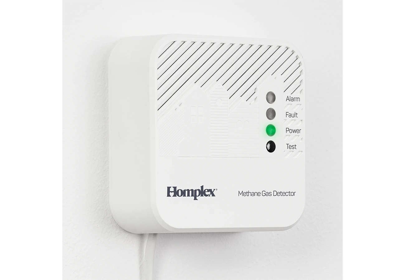 NOU! Detector de gaz metan cu fir și declanșare 230V – Homplex HD100 PRO