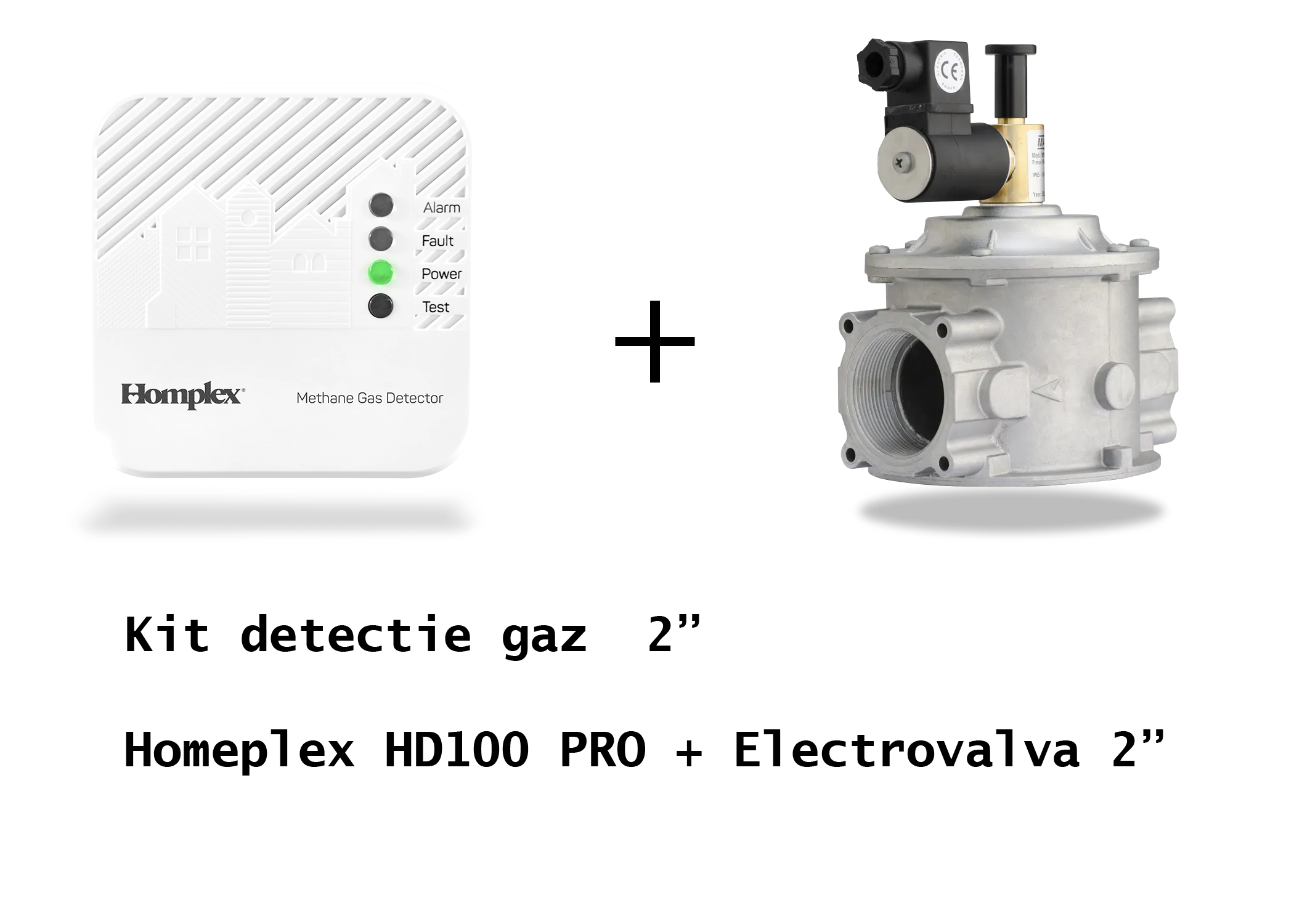Kit Detector HOMEPLEX HD100PRO + electrovana DN50 - 2"