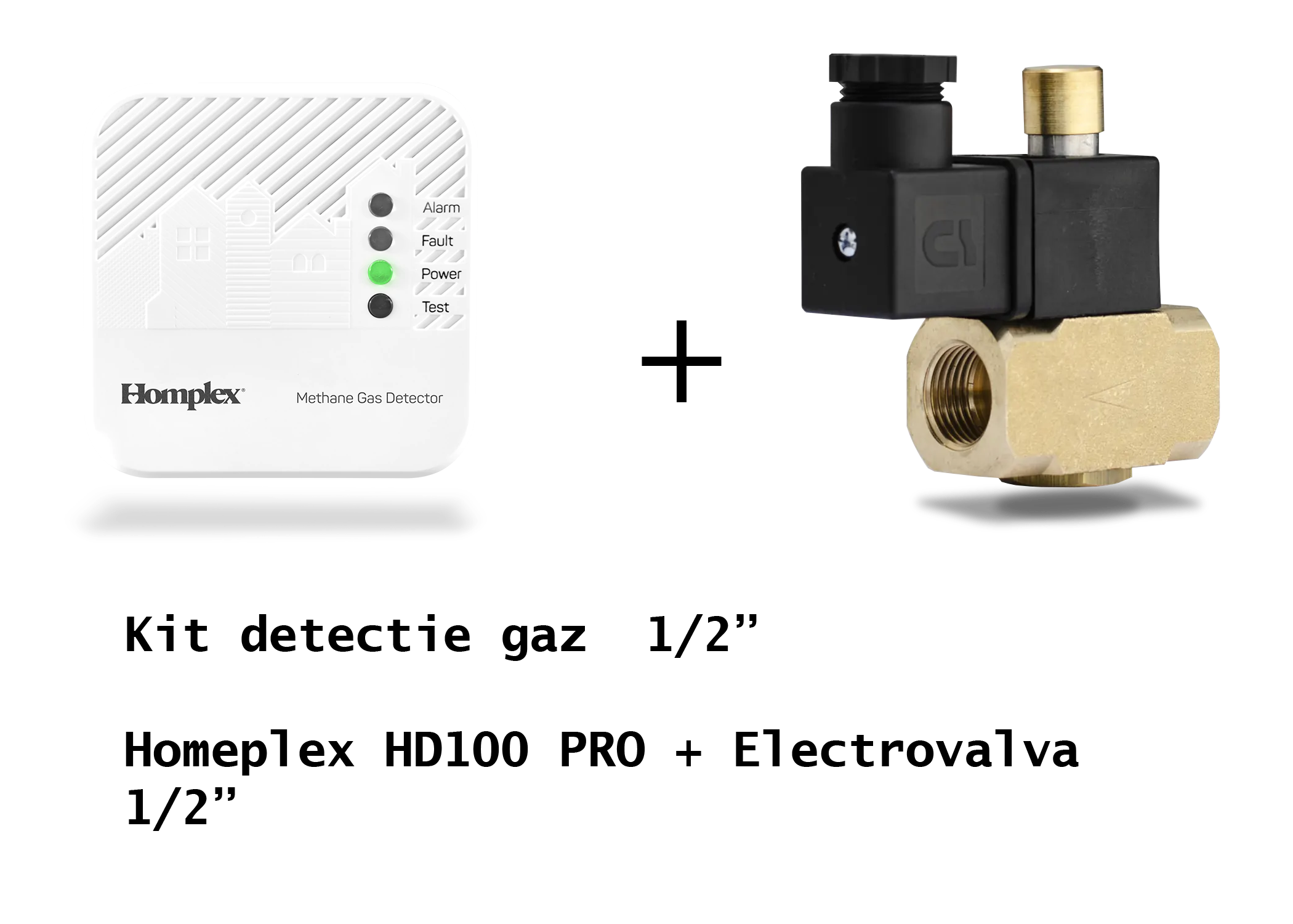 Kit Detector HOMEPLEX HD100PRO + electrovana DN15 - 1/2"